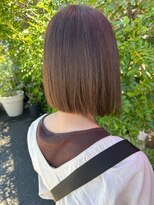 セットアップ 倉敷美和店(SET-UP) ぱっつんボブ/マロンカラーココアベージュ