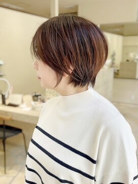 ジアン バイ ミルボン 西宮ガーデンズプラス(GIEN by milbon) 黒髪カタログ/オリーブグレー/小顔ショートボブ/脱白髪/西宮北口