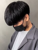 エルマーク 梅田(L-MARK)&nbsp;マッシュヘア/黒髪/メンズカット/men's/メンズ/眉毛