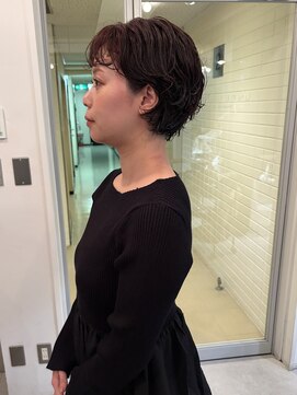 アンフェインド02(UNFEIGNED 02) ショートボブ/大人ガーリー/ダークアッシュ/似合わせカット/伏見