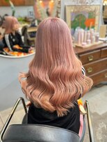 チャプター 問屋町(chapter)&nbsp;ペールオレンジケアブリーチダブルカラーピンクカラー韓国ヘア