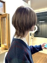 エクテ(ecouter) シャギーウルフハイレイヤーウルフミルクブラウンローライト