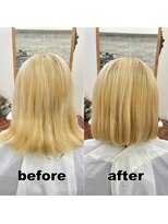 モンド ヘアクリエーション 新栄店(monde hair creation)&nbsp;【monde】before × after × 髪質改善