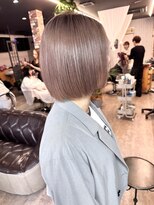 ルーナヘアー(LUNA hair) ピンクミルクティーベージュ/ブリーチリタッチ/ボブ20代30代40代