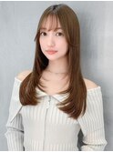 結べるレイヤーカット/グレージュブラウン/韓国/顔周り/川崎19