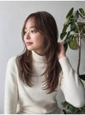 横浜西口/グレーヘアー メテオストレート ひし形レイヤーボブ