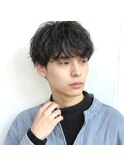 メンズ　パーマ　眉毛