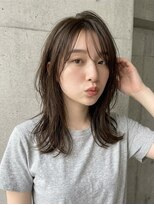 プレイス(PLACE)&nbsp;大人ミディレイヤー×透明感グレージュ