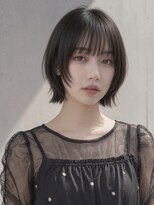 ヴェイン 渋谷(vain)&nbsp;ダークグレージュ　レイヤーボブ　ショートボブ