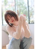ナチュラルミディアムボブ