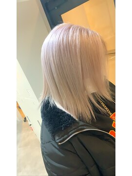 ラフ 難波店(LAFF) #黒髪#ボブルフ#ネビージュ#小顔#ワンレン