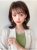 髪質改善/黒髪/チャコールグレー/ロブヘア/ウルフ/ボブルフ