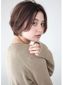 骨格美 手入れ簡単 小顔 大人可愛い ショートボブ 前髪なし