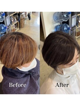 ヴィコロ(vicolo) 【白髪率30%】脱白髪染めハイライトカラー