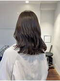ブラウンベージュ　ブラウンカラー　シアーカラー