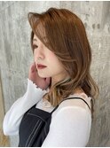 インナーカラー×ミディアム(イメチェン!)