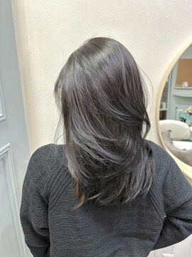 レス 仙台(Less) 【動きのある束感グレージュ】髪質改善カラー