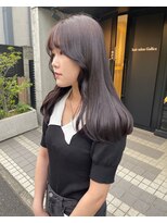 ヘアサロン ガリカ 表参道(hair salon Gallica) 【mami】色気のある大人暗髪ラベンダーココア/艶髪地毛風カラー