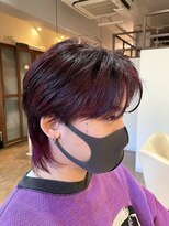 スタジオフォーエイチ(STUDIO 4H)&nbsp;メンズハイライトカラー/レッド/ウルフ/アッシュブラック