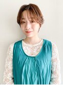 マロンベージュ/ショート/前髪/レイヤー/髪質改善/縮毛矯正/横浜