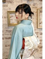 ナチュラルヘアー☆カチモリ☆和装アップ