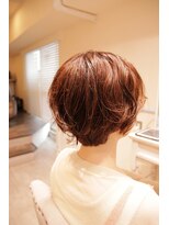 リベルタ(Re:berta)&nbsp;くせ毛活かしたゆるウェーブショートボブ脱縮毛矯正ミニボブ