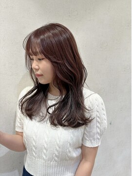 パーク(PAAQ) 【paaq kana】派手すぎないピンクブラウンで柔らかヘア