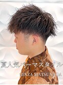 ツイストスパイラルパーマ/アップバング/ショートメンズ