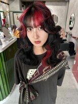 クペウ ローウェン(cope'u ROWEN)&nbsp;渋谷/ウルフカット  デザインカラー ルーツカラー エンドカラー