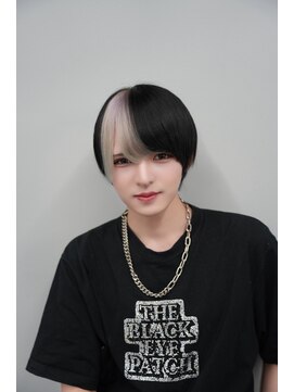 ポプルス(popls) ポイントカラー/ホワイトカラー/ブリーチデザイン/マッシュ