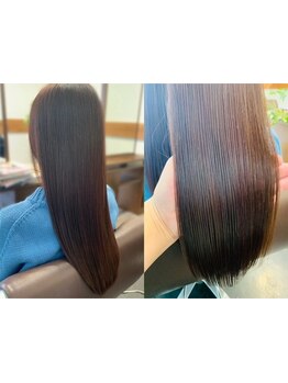 毎日のスタイリングも楽になるクセ解消×美シルエットを実現！いつまでも綺麗に＊思わず触りたくなる美髪へ