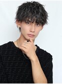 ツイスパマッシュ(黒髪マッシュヘア)