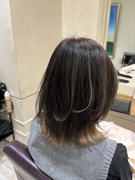 松本平太郎美容室 銀座パートツー(PART2) ハイライト×バレイヤージュ