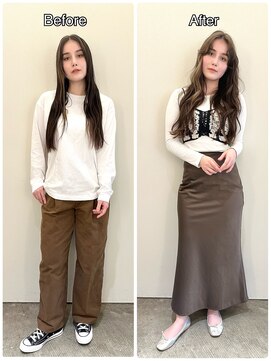 ロッカ(LOCCA) 骨格ウェーブ/ビフォーアフター/似合わせコーデ