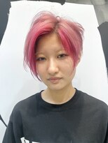 ピークアブー 原宿ハラカド(PEEK-A-BOO) 前下がりショート/ショートヘア/デザインカラー/PEEKABOO