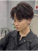 スペインカール/スパイキーショート/ブルーブラック/渋谷