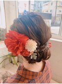 上品で華やかな和装アレンジ