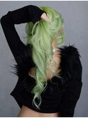 美髪ロング韓国ヘア顔周りレイヤーくびれヘア_ba552292