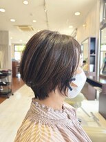 ヘアメイク アリエス 岩切店(HAIR MAKE aries) 大人女性のための上品ショートボブ 岩切 利府 多賀城 40代50代