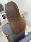 ロング美髪顔周りレイヤー韓国ヘアくびれヘア_momo0010