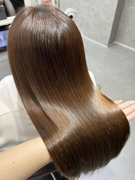 絹髪縮毛矯正　近鉄八尾