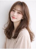 韓国ヘア ベージュカラー 20代 髪質改善 透明感カラー