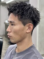 ニコトウキョウ 新宿(nico TOKYO)&nbsp;刈り上げアップバングスパイキーショートパーマスパイラルパーマ