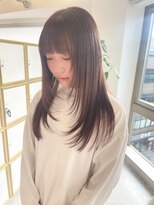 ニューヨークニューヨーク 山科店(NYNY) 顔まわりレイヤー×ナチュラルブラウン