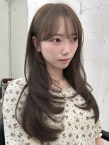 アンカーバイナチュラル(anchor by natural)&nbsp;韓国風/レイヤー/前髪カット/オリーブ/透明感/ハッシュカット