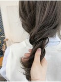 ブリーチなしダブルカラー オリーブベージュ イルミナカラー