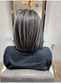 コントラストハイライトグレージュ『NABLA』『倉敷美容室』