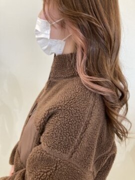 ヘアーショップ ココカラー(HAIR SHOP cococolor) ピンクインナーカラー