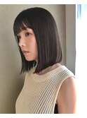 ぱつっとボブ/酸性ストレート/地毛風ストレート［南青山］