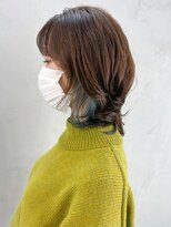 インナーブルーウルフ_外ハネボブセクションカラー_ba383521